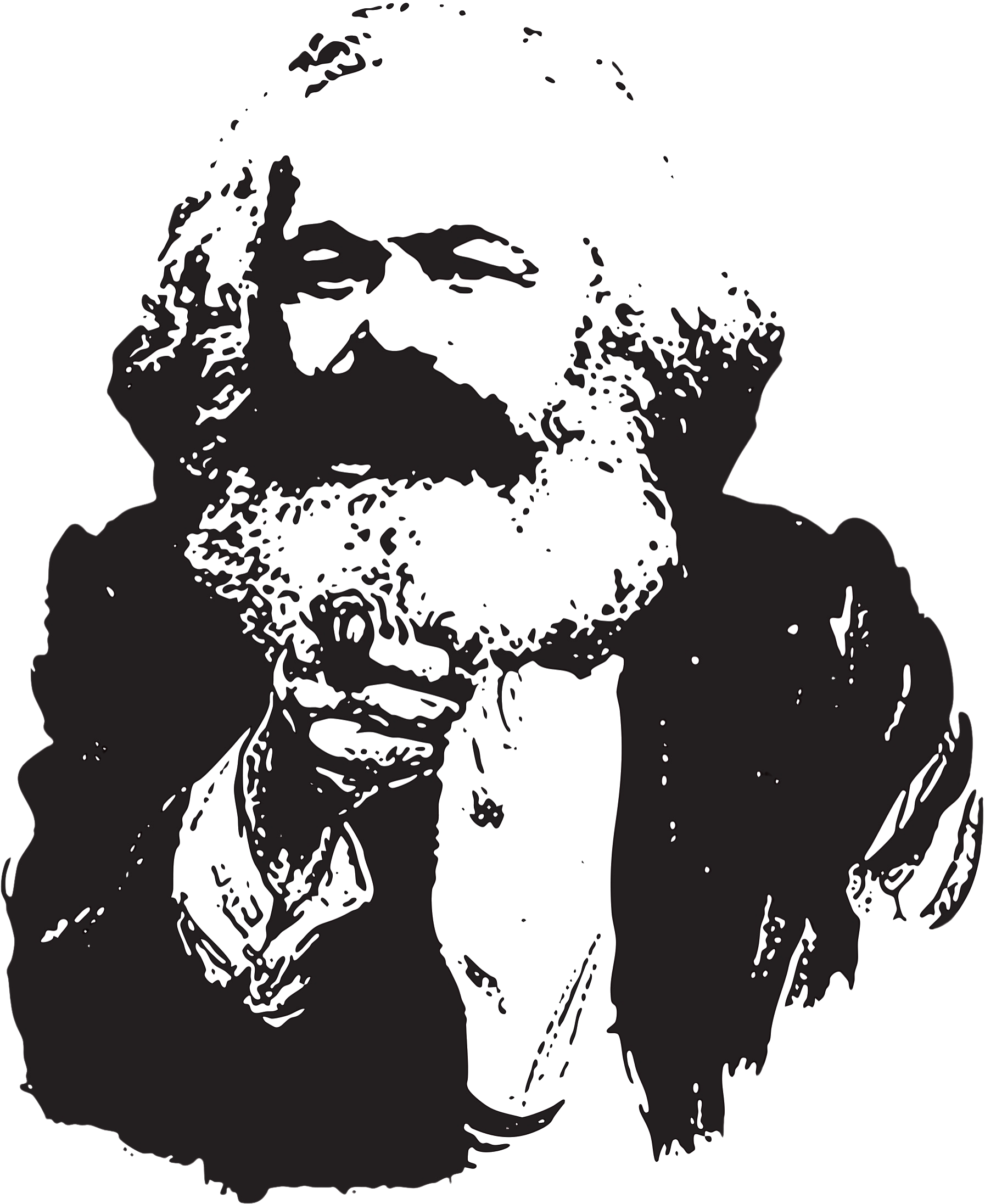 Marx apuntando con el dedo